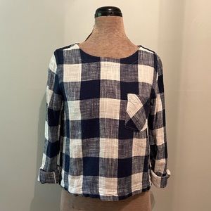 Cloth & Stone plaid top